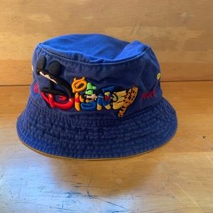 Walt Disney World, Bucket Hat ( OS ) blue w/ yellow trim inside.